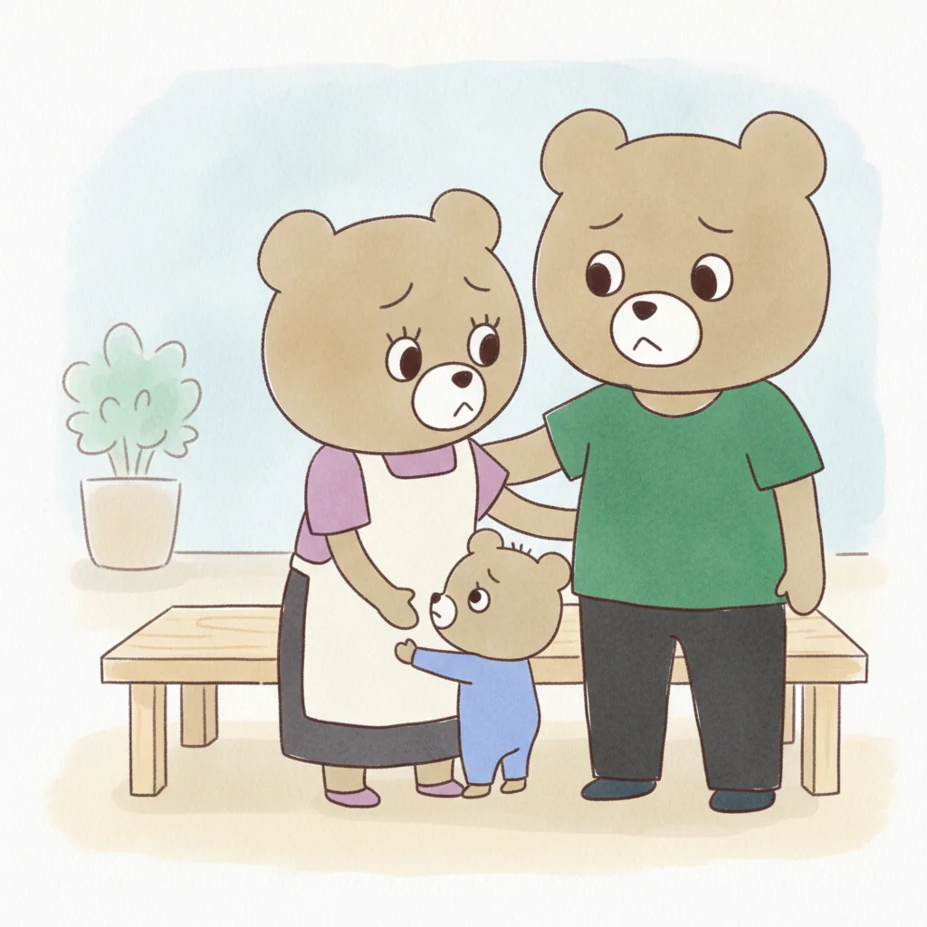 場所見知りのイラスト