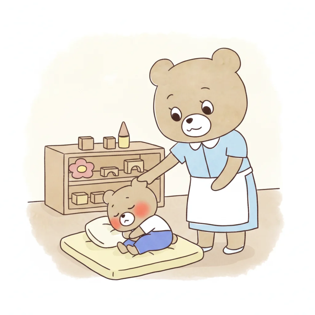 病児保育のイラスト