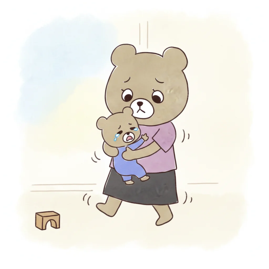 ぐずりのイラスト