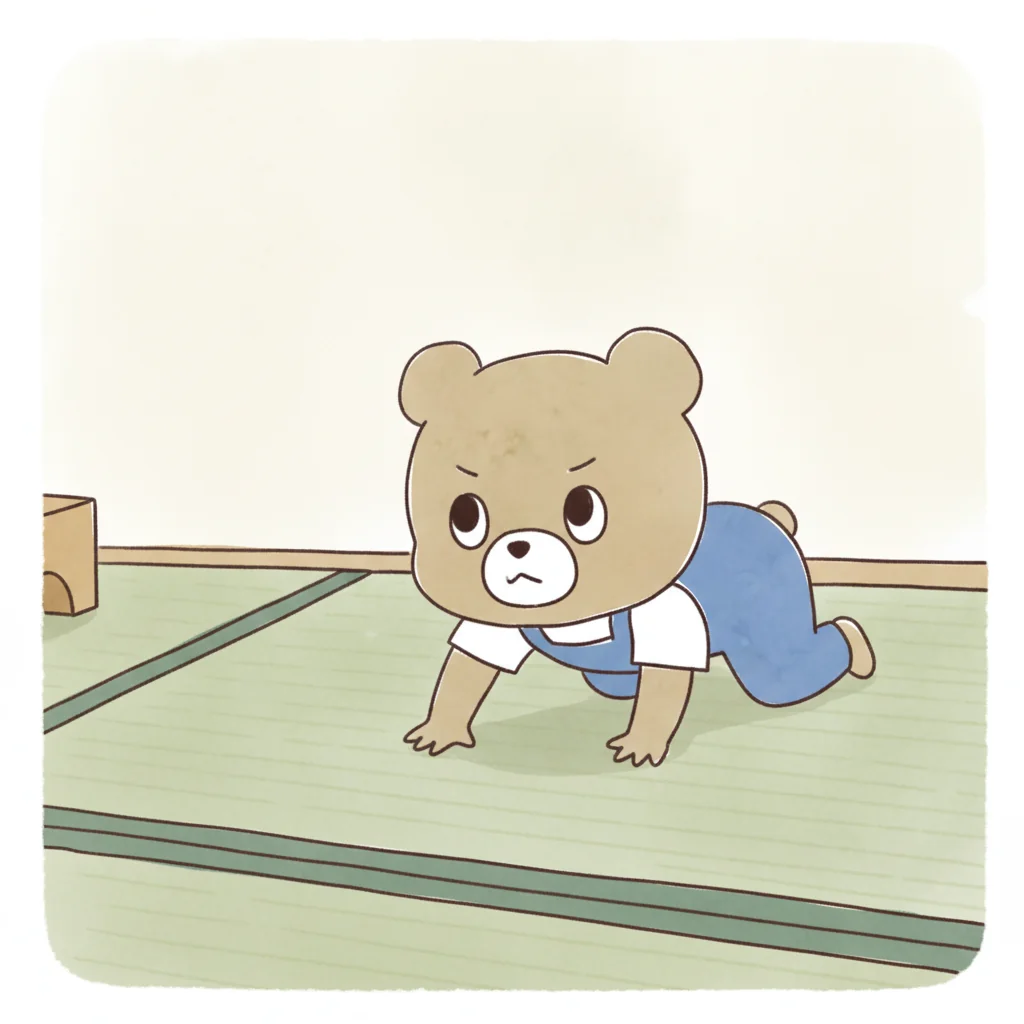 はいはいのイラスト