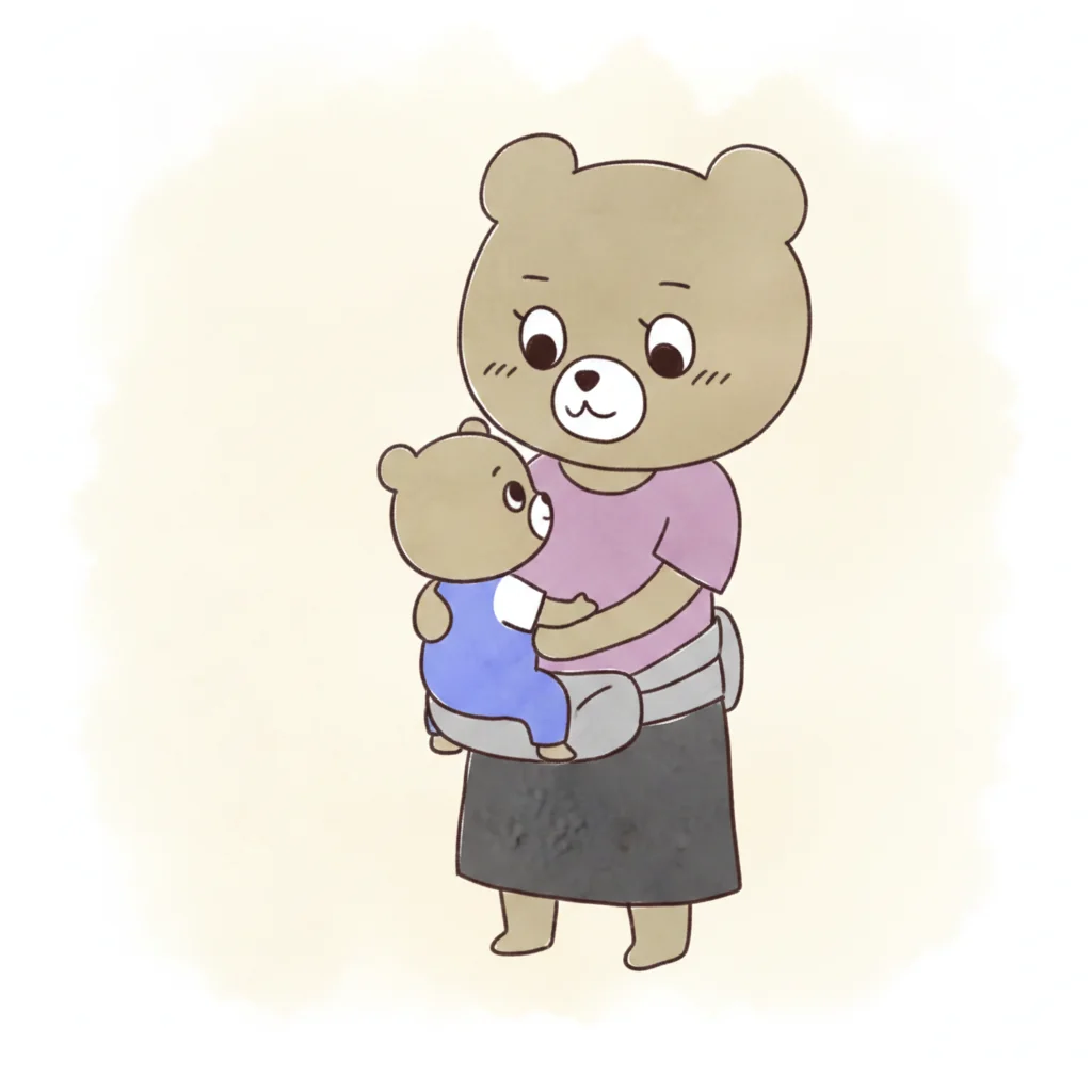 ヒップシートのイラスト