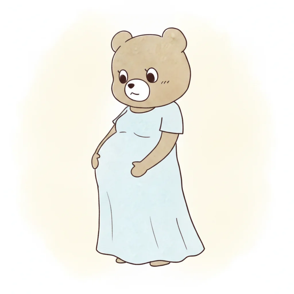 マタニティフォトのイラスト