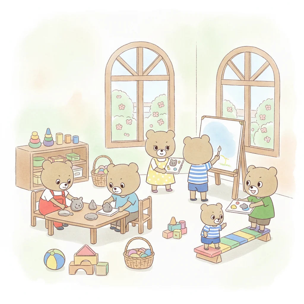 認可外保育園のイラスト
