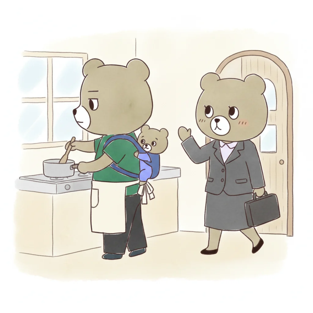 主夫のイラスト