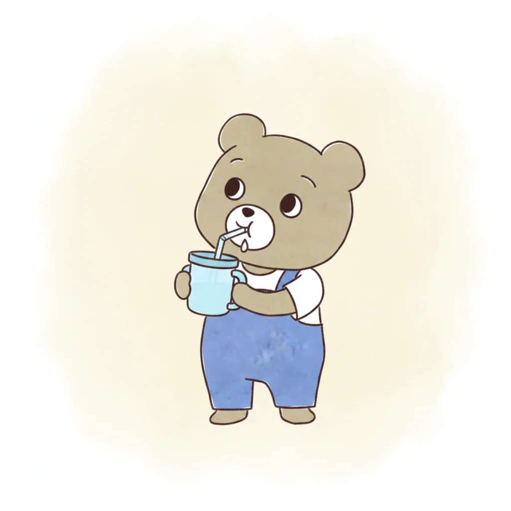ストローマグのイラスト