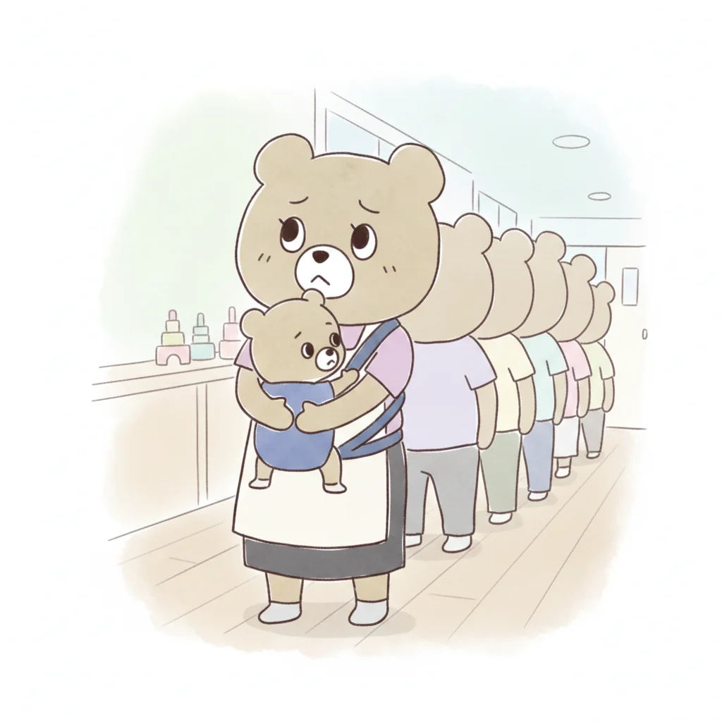 待機児童のイラスト