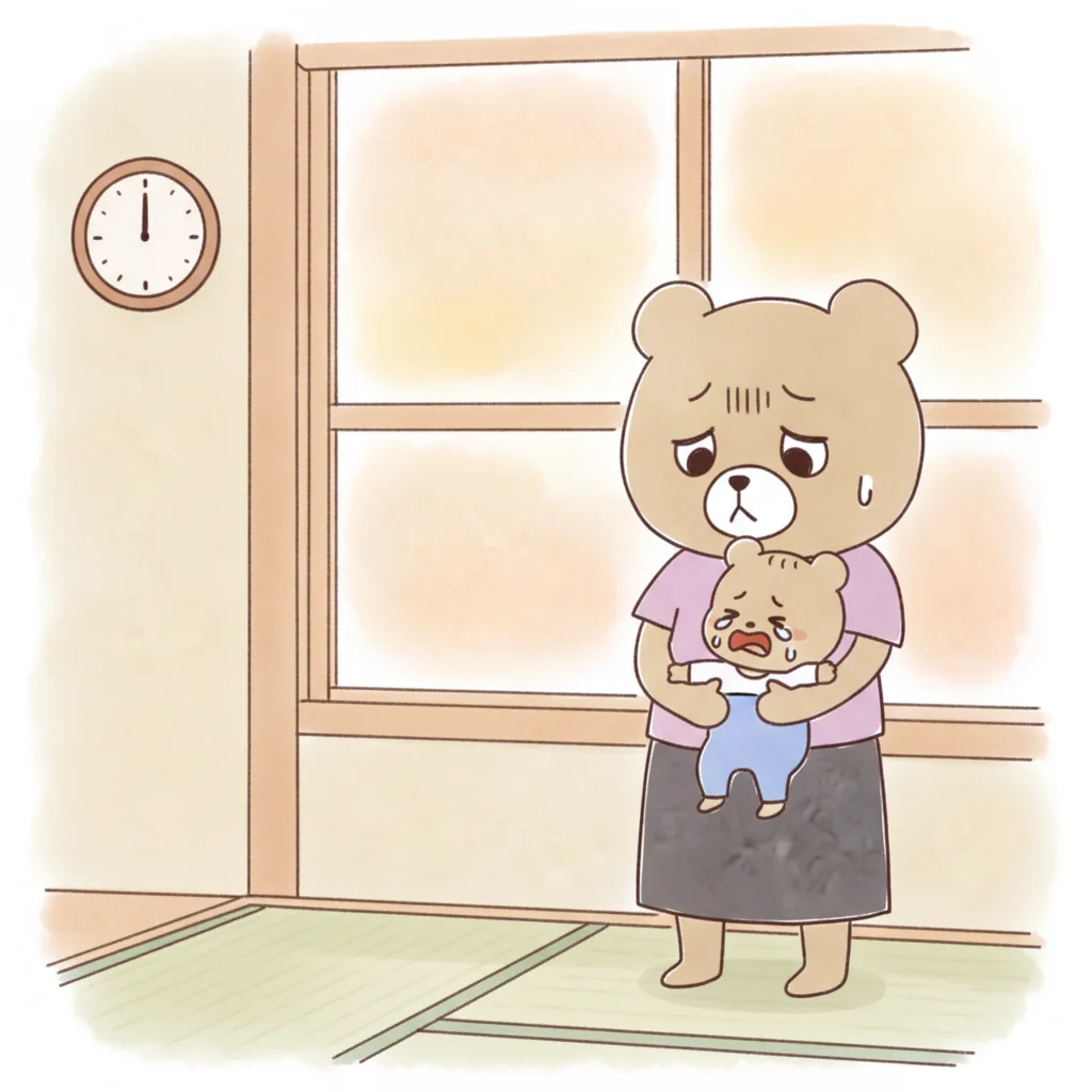 たそがれ泣きのイラスト