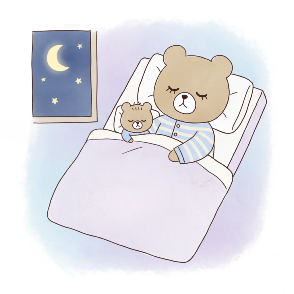 夜間断乳のイラスト
